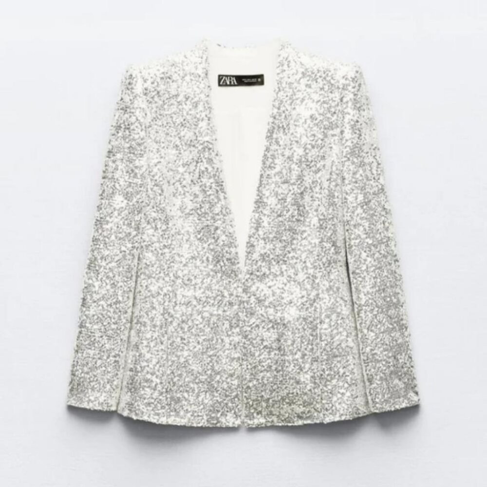 ZARA SEQUINED BLAZER